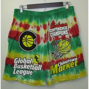 Chinatown Market Western Conference League Basketball Men's Tye Dye Shorts L